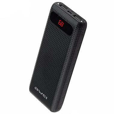 Power Bank AWEI 20000 mAh P70K внешний аккумулятор с LCD-дисплеем